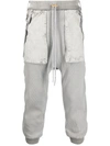 BORIS BIDJAN SABERI DROP-CROTCH TRACK PANTS