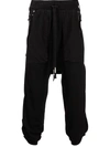 Boris Bidjan Saberi Black Long John Lounge Pants In Black