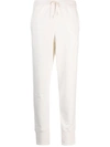 JIL SANDER TAPERED COTTON TRACK TROUSERS