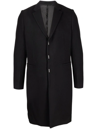 Givenchy Single-breasted Coat In Black