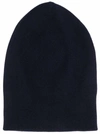 Brunello Cucinelli Knitted Cashmere Beanie In Blue
