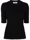 Ambush Layered Organic Cotton T-shirt In Black