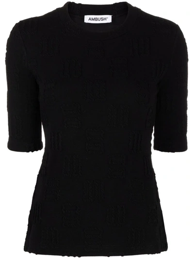 Ambush Layered Organic Cotton T-shirt In Black