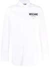 Moschino Logo-print Cotton Shirt In White