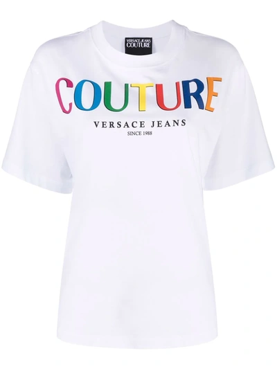 Versace Jeans Couture T-shirt In White Cotton