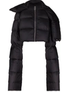 RICK OWENS CROPPED PUFFER JACKET