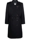 MAISON MARGIELA DOUBLE-BREASTED WOOL TRENCH COAT