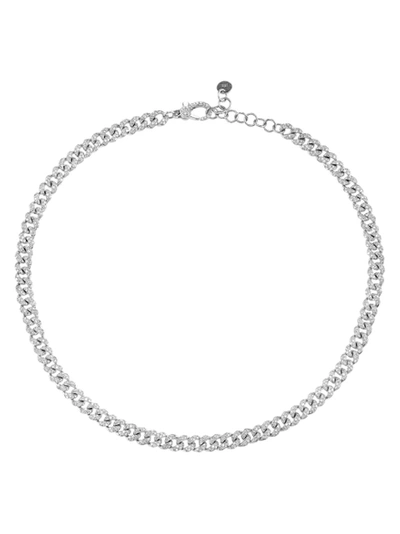 Shay White Gold Diamond Link Choker Necklace