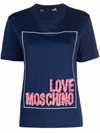 LOVE MOSCHINO LOVE MOSCHINO T-SHIRTS AND POLOS BLUE