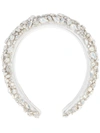 Jennifer Behr Czarina Crystal Embellished Headband In Silver