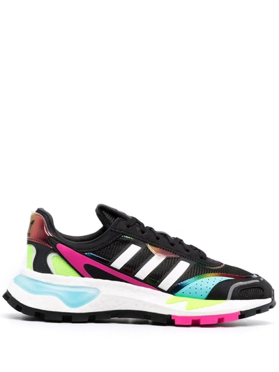 Adidas Originals Retropy P9 Marathon Low-top Sneakers In Black / White / Multicolor
