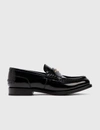 Alexander Wang Black Carter Logo Penny Loafers In Black