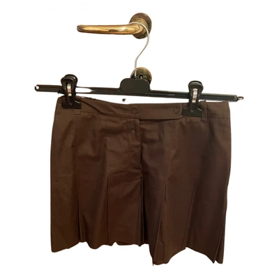 Pre-owned Prada Shorts In Brown