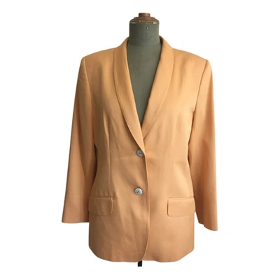 Pre-owned Valentino Blazer In Yellow