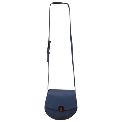 Pre-owned Furla Leather Crossbody Bag In Blue