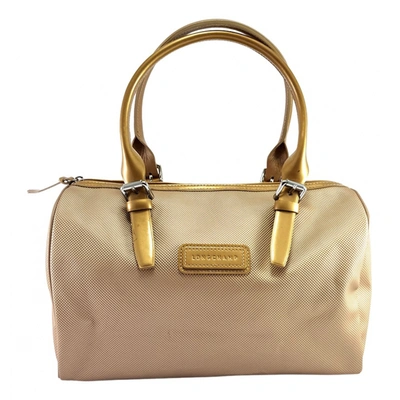 Pre-owned Longchamp Légende Leather Satchel In Gold