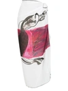 Amir Slama Printed Beach Skirt In White