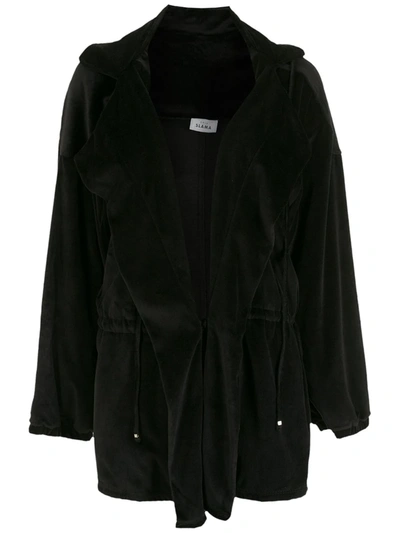 Amir Slama Hooded Slouch Puffer Parka In Black