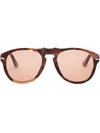 Jw Anderson Brown Persol Edition Aviator Sunglasses In Pink