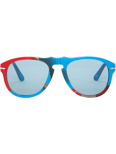 Jw Anderson X Persol Pilot-frame Sunglasses In Red