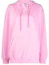 Msgm Logo-print Pullover Hoodie In 粉色