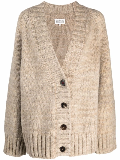 MAISON MARGIELA OVERSIZED ALPACA WOOL-BLEND CARDIGAN