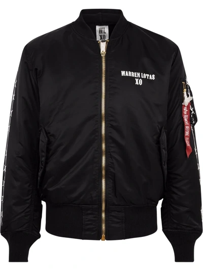 The Weeknd X Warren Lotas Xo Bomber Jacket In 黑色
