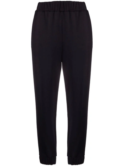 Fabiana Filippi High-waisted Cropped Trousers In Black