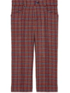 GUCCI HOUNDSTOOTH-CHECK WOOL TROUSERS