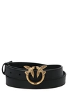 Pinko Logo-plaque Buckle Belt In Black