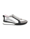 DSQUARED2 WHITE AND DARK GREY LEGEND SNEAKERS WITH PINK DETAIL,SNW0143-01504361 M1860