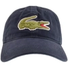 Lacoste Unisex Adjustable Organic Cotton Twill Cap In Blue