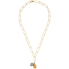 ALIGHIERI SSENSE EXCLUSIVE GOLD SOLITARY TEAR AT DUSK NECKLACE