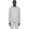 Apc A.p.c. Item 001 Logo Print Hoodie In Plb Heathered Light