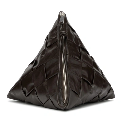 Bottega Veneta Brown Intrecciato Pyramid Pouch