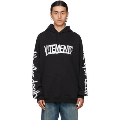 ♦VETEMENTS♦WORLD TOUR LOGO HOODIE☆ Vetements Black 'world Tour' Logo Hoodie | ModeSens