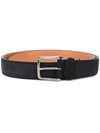 Tod's Leather Buckle Belt In Blau
