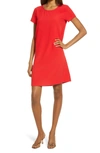 Chelsea28 Crepe Shift Dress In Red Chinoise