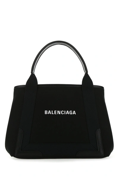 Balenciaga Two-tone Canvas Cabas S Handbag  Nd  Donna Tu In Black