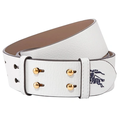 Burberry Chalk White Leather Handbag Belt Strap
