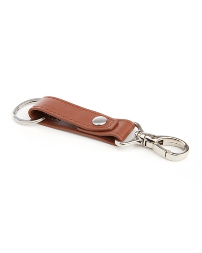 Royce New York Contemporary Valet Key Chain In Tan