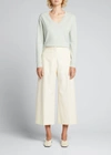 Vince Weekend V-neck Cashmere Sweater In H Mint Glass