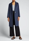 Vince Classic Recycled Polyester Blend Coat In H Iris Blue