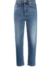 RE/DONE STOVE PIPE HIGH-RISE JEANS