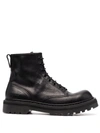 Premiata Volanato Ankle Boot Lex Gy Washed In Black