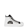 Dolce & Gabbana Two-tone Portofino Canvas Sneakers In White And Black