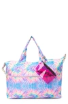 Luv Betsey By Betsey Johnson Nylon Weekend Bag With Wristlet In Tie Dye