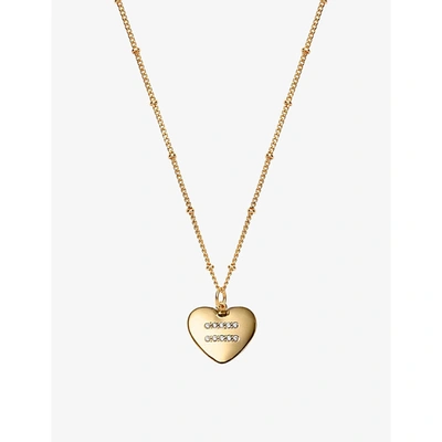 La Maison Couture Womens With Love Darling #5 Equality Heart 14ct Yellow Gold-plated Vermeil Sterling-silver And Zirco