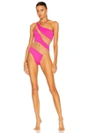 Norma Kamali X Revolve Snake Mesh Mio In Orchid Pink