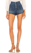 Nili Lotan Mollie Distressed Denim Shorts In Classic Wash